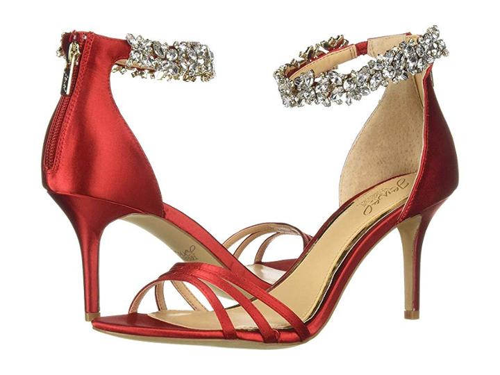 Jewel Badgley Mischka Zamora (scarlet Red) Women's Shoes