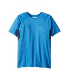 Columbia Kids Silver Ridge Ii Short Sleeve Tee (little Kids/big Kids) (super Blue Heather/shark) Boy's Short Sleeve Pullover
