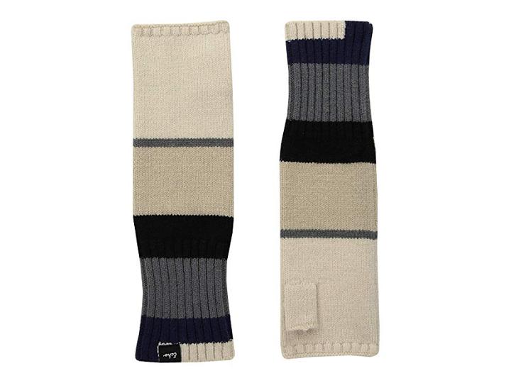Echo Design Active Stretch Color Block Fingerless Gloves (echo Black) Wool Gloves