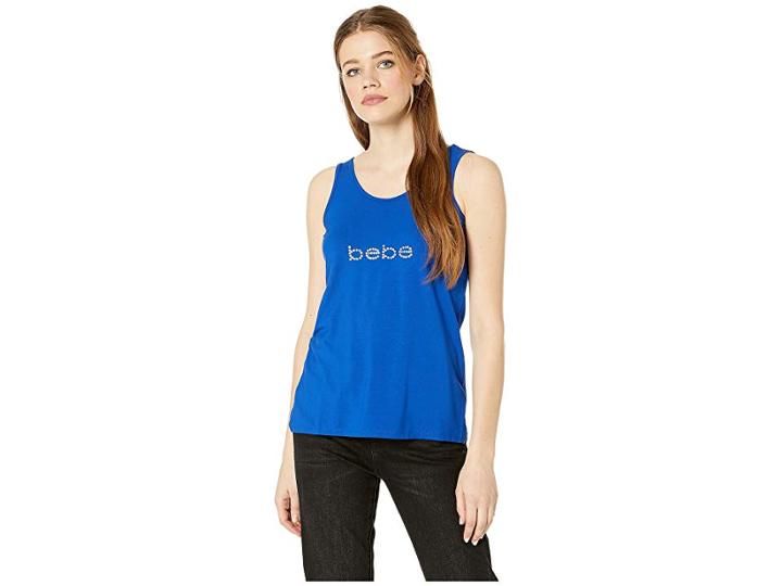 Bebe Knot Back Tank (surf The Web) Women's Clothing