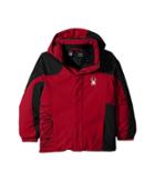 Spyder Kids Mini Guard Jacket (toddler/little Kids/big Kids) (red/black) Boy's Coat