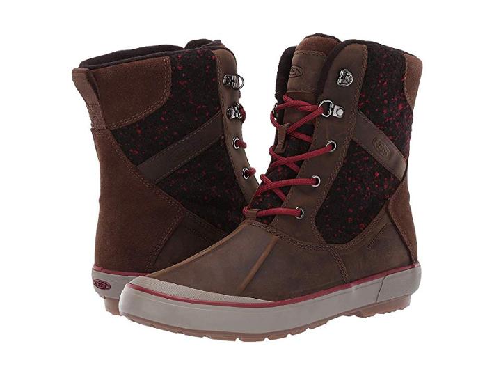 Keen Elsa Ii Wool Waterproof (cascade Brown/fried Brick) Women's Shoes