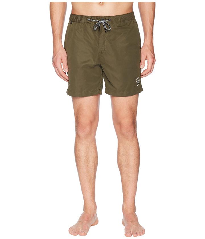 Scotch & Soda Medium Length Mini-motif Swim Shorts (military) Men's Swimwear