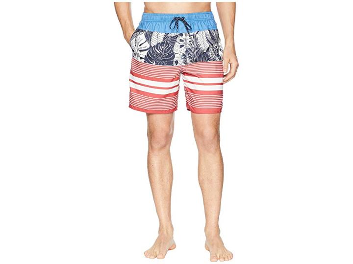 Quiksilver Waterman Jungle Thinking Volley Swim Trunk (parisian Blue) Men's Swimwear