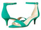 Nine West Leisa Heel Sandal (green Suede) Women's Shoes