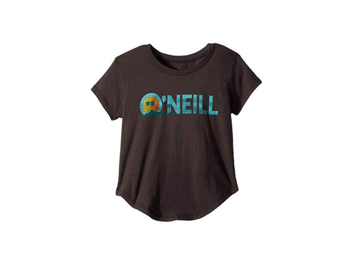 O'neill Kids Island Adventure Tee (toddler/little Kids) (washed Black) Girl's T Shirt