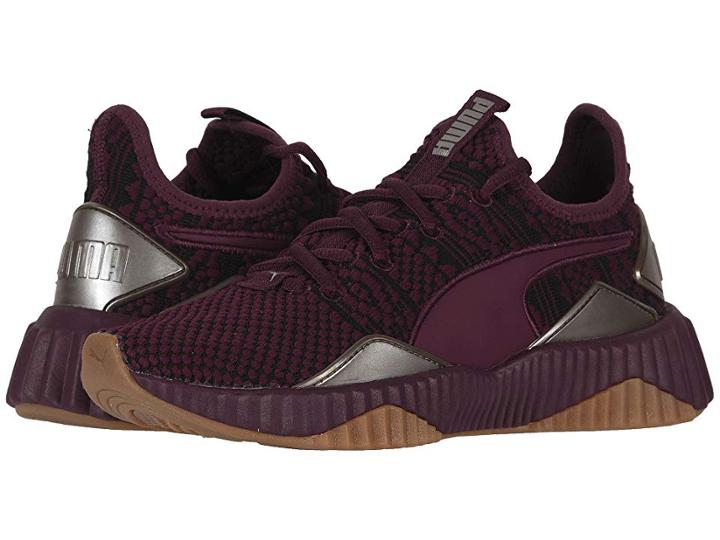 Puma Defy Luxe (fig/metallic Ash) Women's Lace Up Casual Shoes