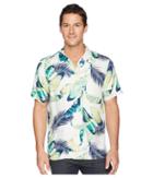 Tommy Bahama Garden Of Hope And Courage Camp Shirt (coconut Cream) Men's Clothing