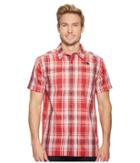 The North Face Short Sleeve Vent Me Shirt (rage Red Plaid) Men's Short Sleeve Button Up