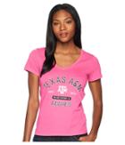 Champion College Texas Am Aggies University V-neck Tee (wow Pink) Women's T Shirt