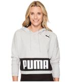 Puma Urban Sports Hoodie Tr (light Gray Heather 1) Women's Sweatshirt