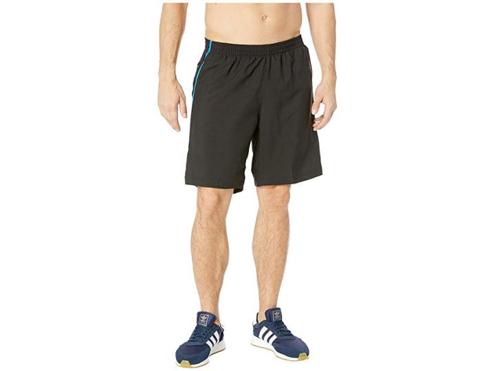 Adidas Response 9 Shorts (black/bright Blue) Men's Shorts