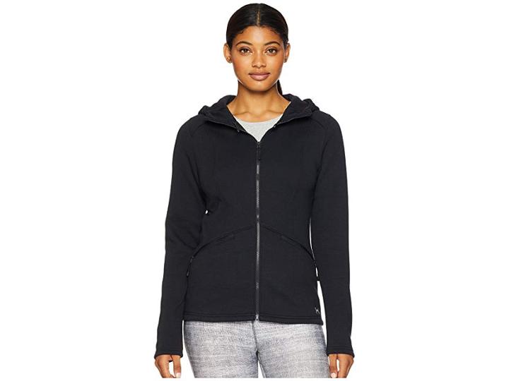 Under Armour Ua Seeker Hoodie (black/black/charcoal) Women's Sweatshirt