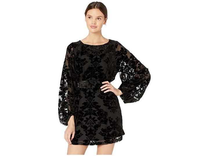 Yumi Kim Bellflower Dress (black Burnout Velvet) Women's Dress