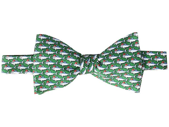 Vineyard Vines Santa Jaws Bowtie (turf Green) Ties