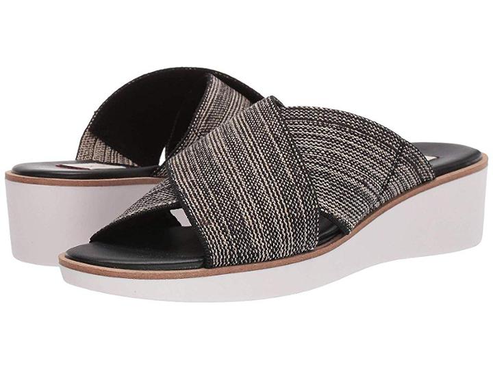 Ed Ellen Degeneres Svetlana Wedge Sandal (black/oatmeal) Women's Sandals