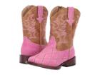 Roper Kids Crosscut (toddler) (diamond Checked Pink Vamp) Cowboy Boots