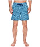 Mr. Swim Floral Printed Dale Swim Trunks (blue) Men's Swimwear