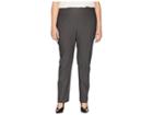 Nic+zoe Plus Size Wonderstretch Pants (graphite) Women's Casual Pants