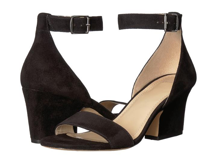 Johnston & Murphy Deena (black Kid Suede) Women's Hook And Loop Shoes