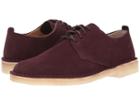 Clarks Desert London (burgundy Suede) Men's Lace Up Casual Shoes