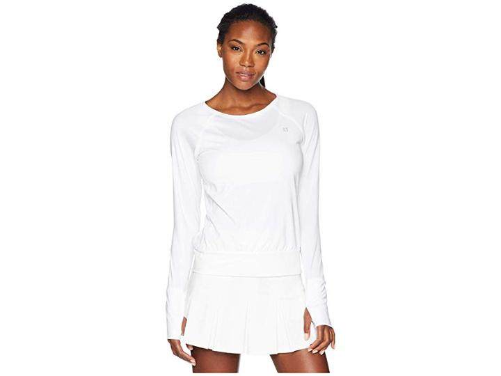 Eleven By Venus Williams Traverse Long Sleeve (white) Women's Clothing