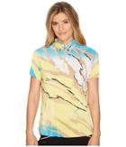 Jamie Sadock Le Tigre Crunchy Textured Short Sleeve Top (gigabryte) Women's Short Sleeve Pullover