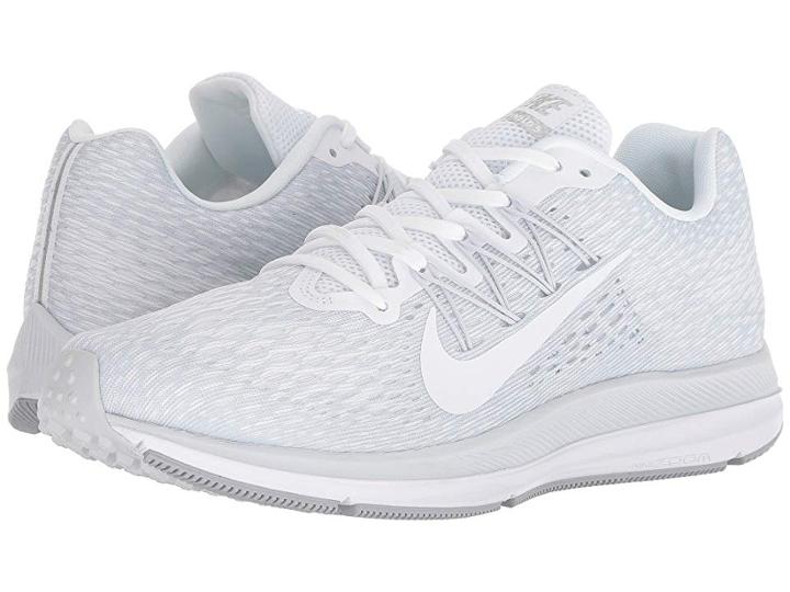 Nike Air Zoom Winflo 5 (white/white/wolf Grey/pure Platinum) Men's Running Shoes
