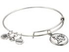Alex And Ani Mlb(r) Oakland Athletics Charm Bangle (rafaelian Silver Finish) Bracelet