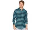 Vissla Central Coast Long Sleeve Flannel (dark Jade) Men's Clothing