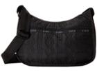 Lesportsac Classic Hobo Bag (black Entwine) Cross Body Handbags