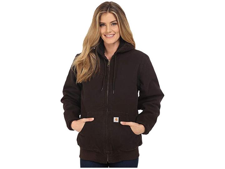Carhartt Sandstone Active Jacket (dark Brown) Women's Coat