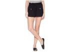 Jack By Bb Dakota Paisley Cargo Shorts With Rope Belt (black) Women's Shorts