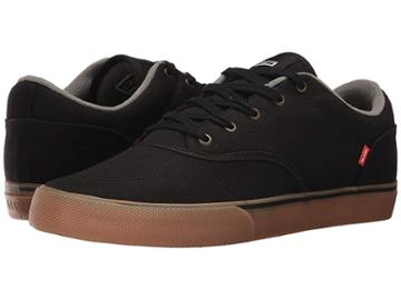 Globe Tribe (black Canvas/gum) Men's Skate Shoes