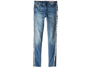 Blank Nyc Kids Denim Jeans Skinny With Shredding Detailing On The Side In Wanderer (big Kids) (wanderer) Girl's Jeans