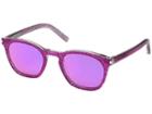 Saint Laurent Sl 28 (pink Glitter/pink Purple Mirror) Fashion Sunglasses