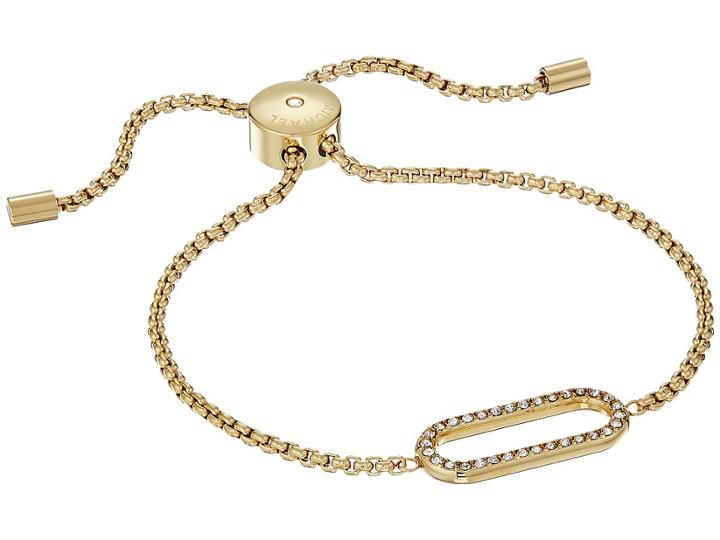 Michael Kors Iconic Link Pave Slider Bracelet (gold) Bracelet