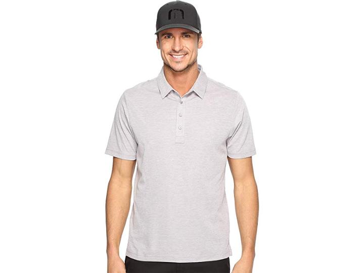 Travismathew The Ten Year Polo (heather Grey) Men's Clothing