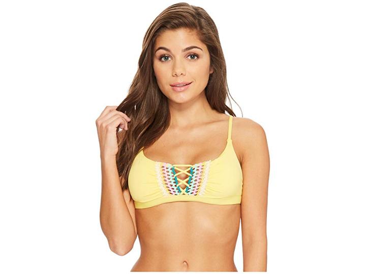 Isabella Rose Pool Party Bralette Bikini Top (banana) Women's Swimwear