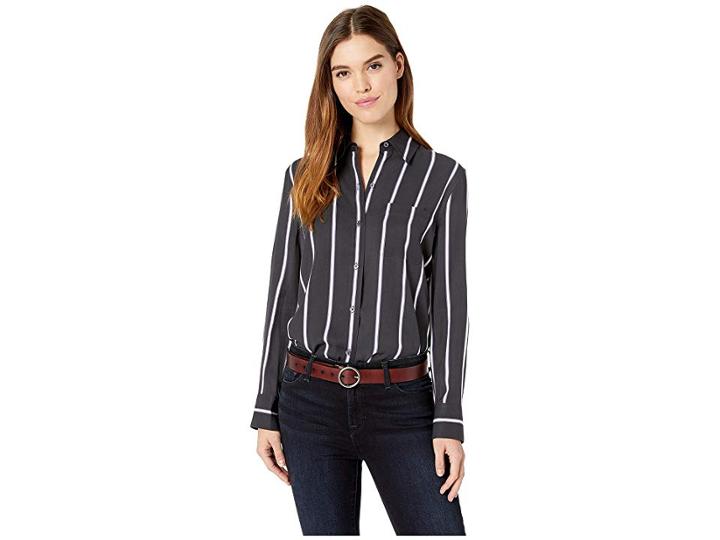 Equipment Bradner Top (eclipse/noir Violet) Women's Long Sleeve Button Up