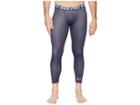 Nike Pro Tights 3/4 Color Burst 2 (thunder Blue/wolf Grey/wolf Grey) Men's Casual Pants