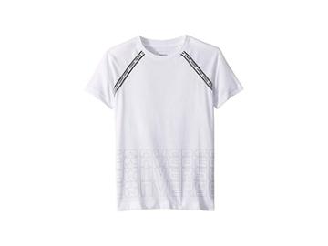 Converse Kids Raglan Sport Stripe Tee (big Kids) (white) Boy's T Shirt