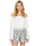 Bishop + Young Avery Off Shoulder Top (white) Women's Clothing