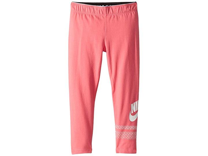 Nike Kids Sportswear Favorite Futura Leggings (little Kids) (pink Nebula) Girl's Casual Pants