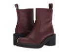 Jil Sander Navy Jn31032b (dark Red) Women's Boots