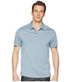 John Varvatos Collection Hampton Polo K212u1 (ocean Blue) Men's Short Sleeve Knit
