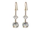 Kate Spade New York Bright Ideas Linear Asymmetrical Drop Earrings (clear/gold) Earring