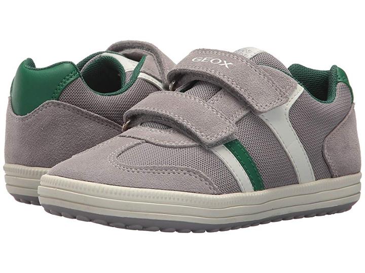 Geox Kids Vita 31 (little Kid/big Kid) (grey/green) Boy's Shoes