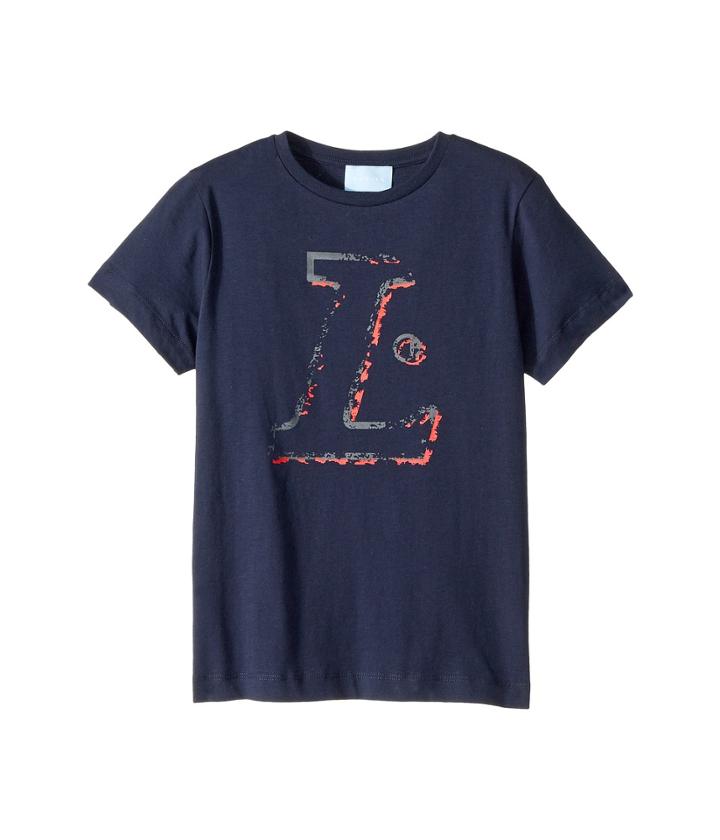 Lanvin Kids Print T-shirt (little Kids/big Kids) (dark Navy) Boy's T Shirt