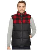 The North Face Novelty Nuptse Vest (tnf Black/cardinal Red Grizzly Print) Men's Vest